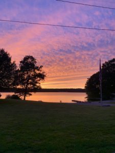 private beach Stm sunset